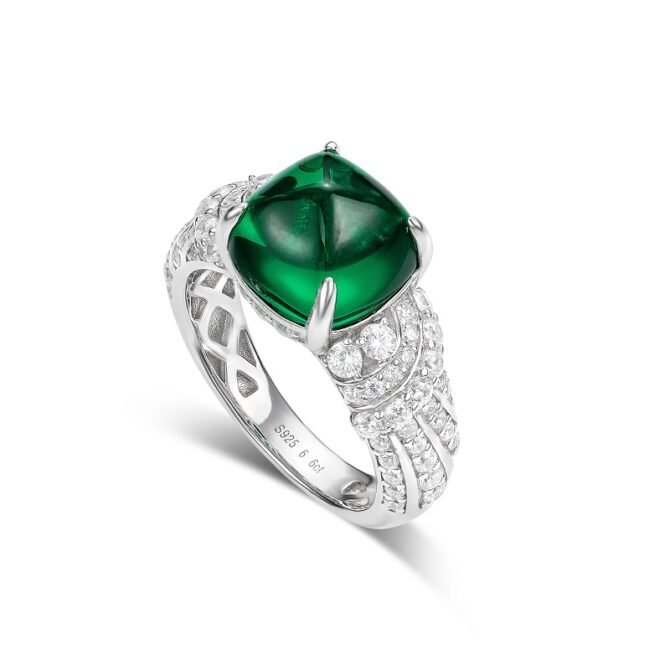 Vintage Green Gemstone Ring